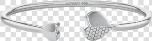 Movado Heart Bracelet   Silver  HD Png Download