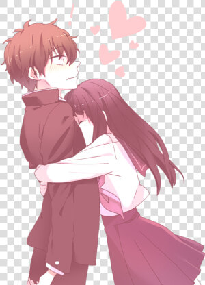 Anime Love Couple Png Transparent   Cute Anime Couple  Png Download