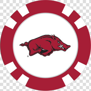 Arkansas Razorbacks Poker Chip Ball Marker   New England Patriots Logo Circle  HD Png Download