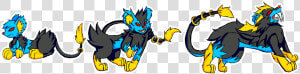 Alolan Shinx Luxio And Luxray   Alolan Shinx  HD Png Download