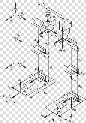 Transparent Multi Photo Frames Png   Diagram Bipedal Robot  Png Download