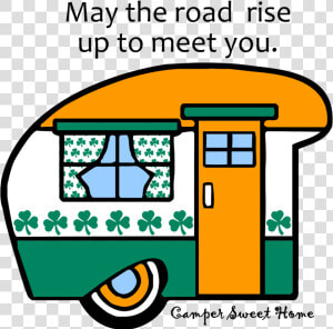 Irish Saying   Camper Sweet Camper Free Clip Art  HD Png Download