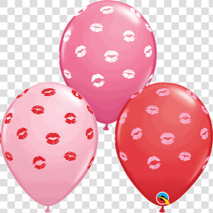 New Kissy Lips Red  amp  Pink   Candy Latex Balloon  HD Png Download