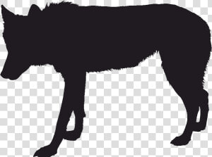 Gray Wolf Silhouette Black Wolf Drawing   Black Wolf Silhouette Png  Transparent Png