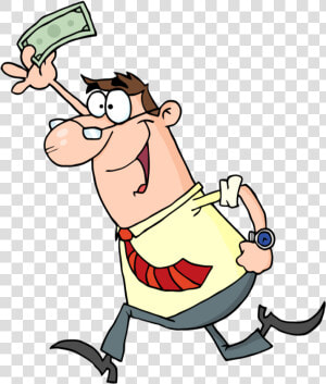 People Running With Money   Transparent Cartoons   People Running With Money Cartoon  HD Png Download