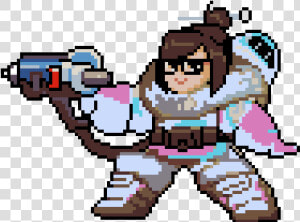 Pixie Engine Logo   Overwatch Mei Pixel Spray  HD Png Download