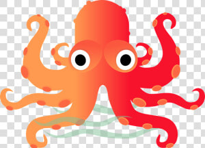 Transparent Octopus Clip Art   รูป การ์ตูน หมึก น่า รัก  HD Png Download