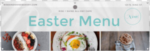 Easter Menu Banner Template Preview   Multimedia Software  HD Png Download