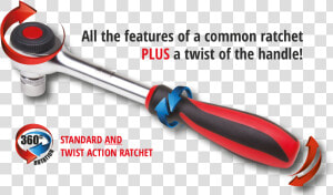 Ratchet With Twist Handle  HD Png Download