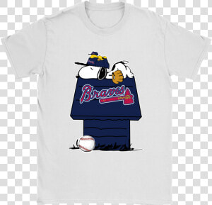 Atlanta Braves Snoopy And Woodstock Resting Together   Cartoon  HD Png Download