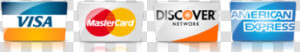 Visa  Mastercard  Discover   American Express  HD Png Download