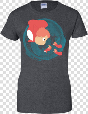 Ponyo And Her Sisters Studio Ghibli T Shirt  amp  Hoodie   T shirt  HD Png Download