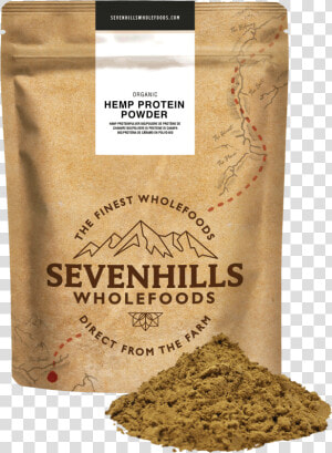 Sevenhills Wholefoods Organic Raw Hemp Protein Powder   Hemp Protein Powder Whole Foods  HD Png Download