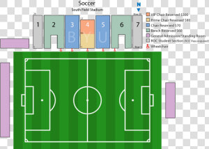 Byu Women S Soccer Seating Chart   Draw A Football Pitch  HD Png Download