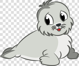 Art carnivoran dog Breed   Clipart Cute Small Seal  HD Png Download