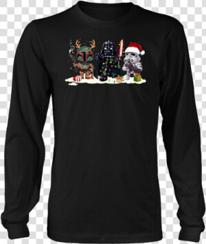 Darth Vader Stormtrooper Jango Fett Star Wars Christmas   Bad Wolves T Shirt  HD Png Download