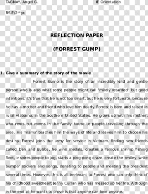 Summary Of The Story Forrest Gump  HD Png Download