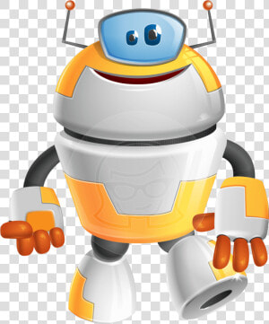 Cool Robot From Future Cartoon Vector Character Aka   Cartoon  HD Png Download