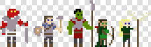 Dnd Party As Pixel Art  HD Png Download