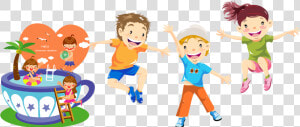 Child Play Jumping Illustration   Kids Play Png  Transparent Png