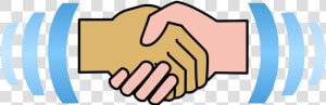 Hand Clip Sense Touch   Handshake Clipart  HD Png Download