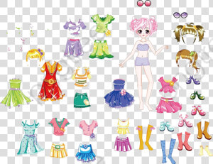 Cute Little Girl Dress Up  Cute Clipart  Dress Up   HD Png Download