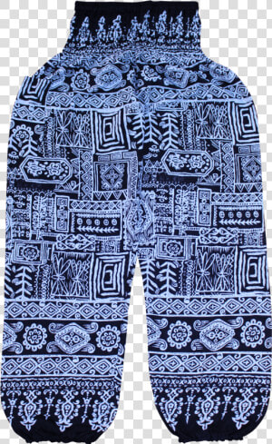 Black Aztec Harem Pants From Bohemian Island   Pattern  HD Png Download