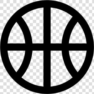 Basketball Icon   Logo Black And White Basketball  HD Png Download