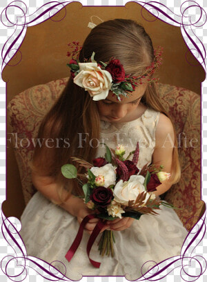 Silk Artificial Boho Rustic Wedding Flowergirl   Flower   Bouquet  HD Png Download