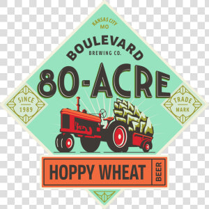 80 acre Hoppy Wheat Beer   Boulevard Brewing 80 Acre  HD Png Download