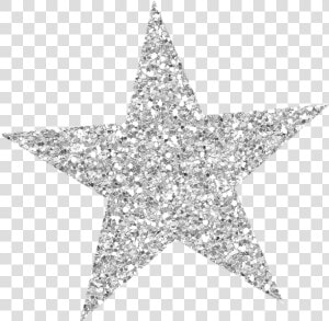 Star Silver Glitter Clip Art   Silver Glitter Star Clip Art  HD Png Download