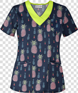 Pineapple Scrub Top  HD Png Download