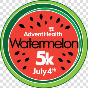 Adventhealth Watermelon 5k July 4th Logo   Watermelon  HD Png Download