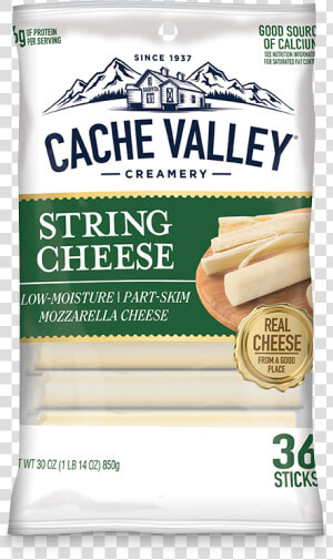 Mozzarella String Cheese   Cache Valley String Cheese  HD Png Download