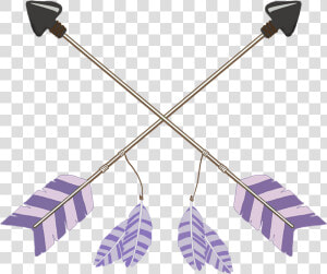 Tribal Arrows Purple Crossed   Tribal Crossed Arrows Png  Transparent Png