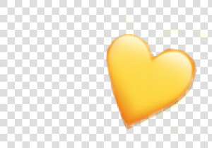  emoji  emojiiphone  heart  yellow  yellowheart  yellowemojiiphone   Heart  HD Png Download