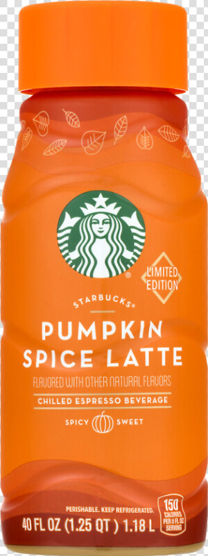 Starbucks Pumpkin Spice Png   Starbucks Pumpkin Spice Latte Bottle  Transparent Png