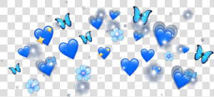  emoji  blue  crown  heartemoji   Heart  HD Png Download