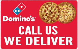 Call Us  We Deliver   Domino  39 s Pizza  HD Png Download