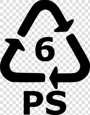 Area text symbol   Polystyrene Recycling Symbol  HD Png Download