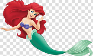 Transparent Sirenita Png   Ariel The Little Mermaid Swimming  Png Download