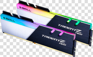 32gb Kit Trident Z Neo Ddr4 3600mhz  Cl18  Black silver    Gskill Trident Z Neo Rgb  HD Png Download