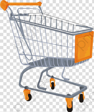 Supermarket Shopping Cart Shopping Cart Clipart Customer   Shopping Cart  HD Png Download