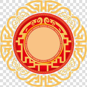 Chinese Style Classical Design Round Border New Year   Border Chinese New Year Png  Transparent Png