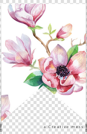 Watercolor Floral   Png Download   Watercolor Flower Flower Pattern  Transparent Png