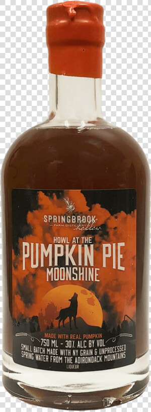 Springbrook Hollow Distillery Howl At The Pumpkin Pie   Glass Bottle  HD Png Download