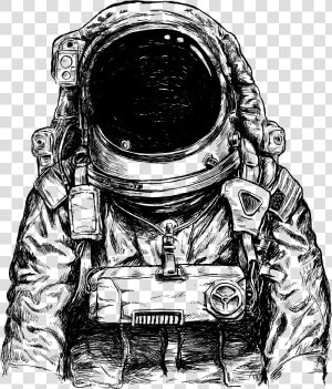 Detailed Pencil Drawing Of Astronaut Suit   Monkey Astronaut  HD Png Download