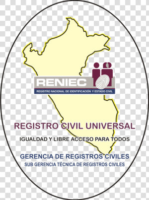 Registro Civil Bilingüe   Reniec  HD Png Download