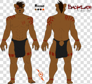 Rhyno Ref Sheet   Barechested  HD Png Download