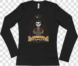 Santa Muerte Women S Long Sleeve   Syrian T Shirt  HD Png Download